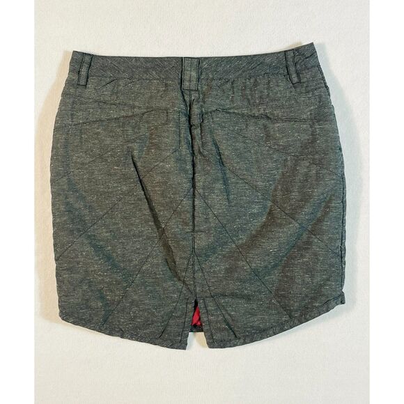 Horny Toad Quilted Mini Skirt Organic Recycled Sustainable Gray Size 10 Sporty - Picture 2 of 9